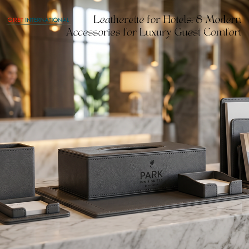 stylish leatherette organizer for workspace management