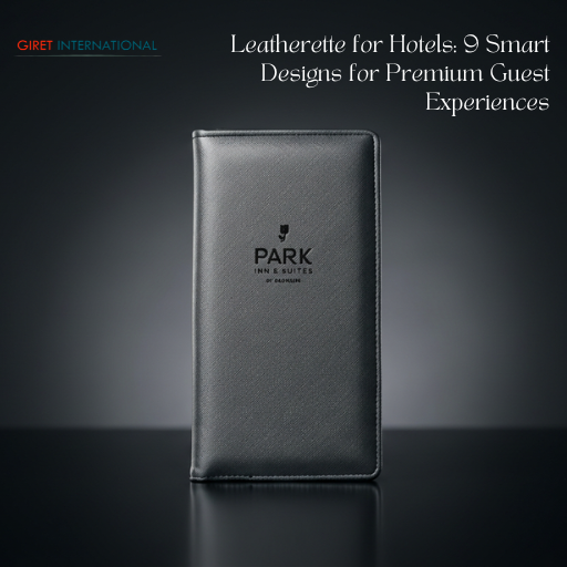 Modern leatherette tray accessories for premium hotel guest rooms