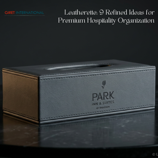 Stylish leatherette hotel room accessories with premium craftsmanship