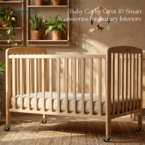 Portable baby cot by Giret with durable hotel quality build
