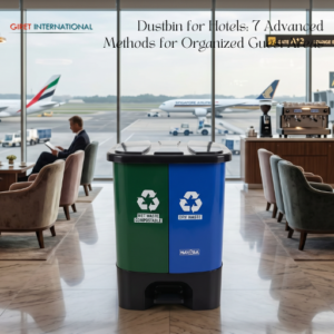 luxury dustbin for hotels with easy cleaning and hygiene support