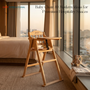 Luxury dining baby chair for hotels with modern design