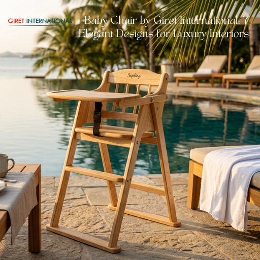 Safe and stylish baby chair for hotels with premium finish