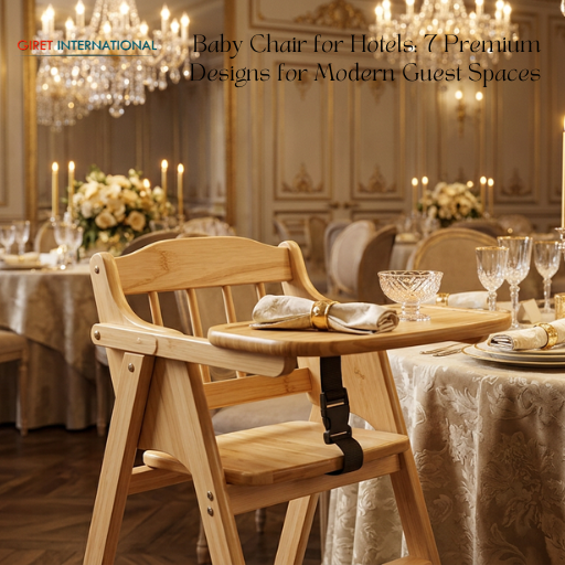 Luxury baby chair by Giret International for premium hospitality