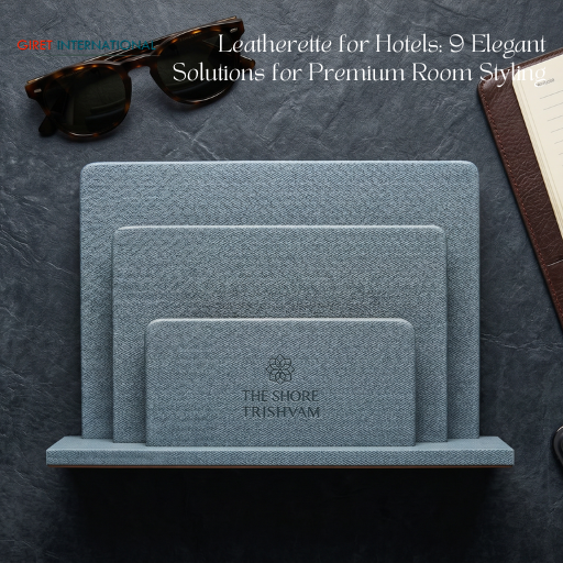 leatherette for hotels stylish reception desk accessories