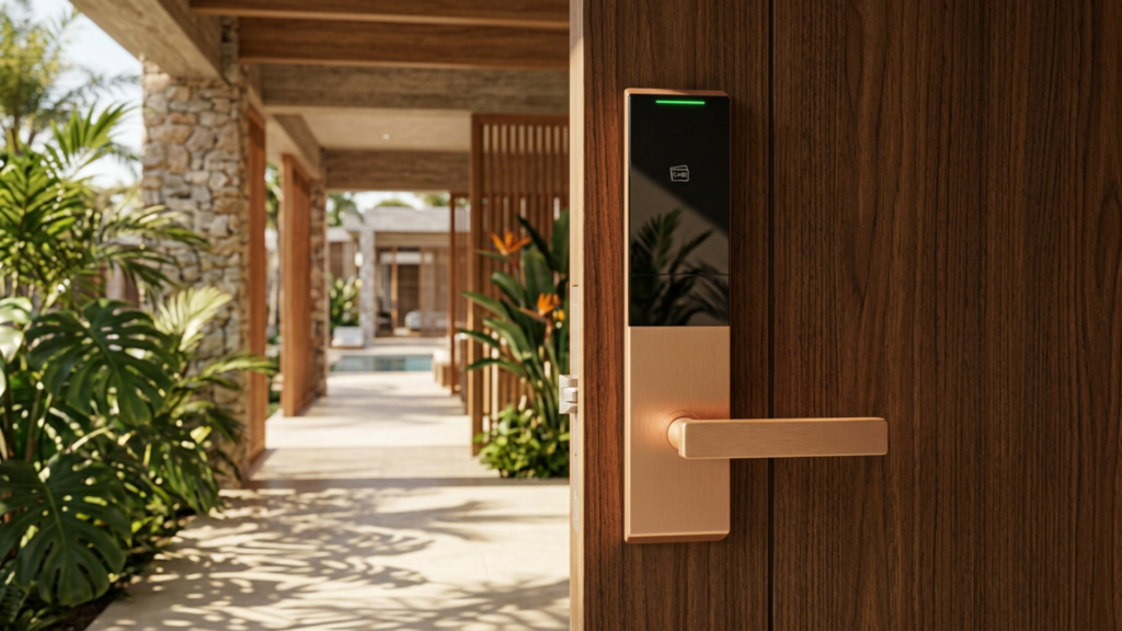 A5 RFID Lock for Hotel designed for secure guest room entry