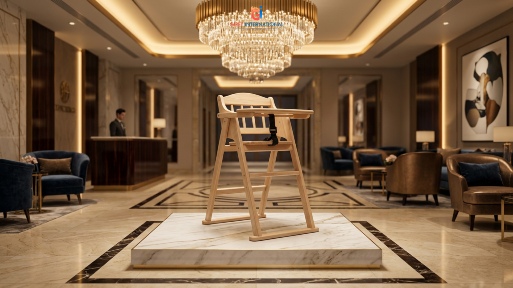 Elegant baby chair by Giret International for modern interiors