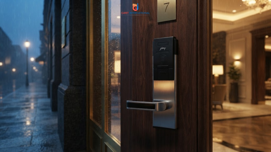 Magna RFID Lock by Giret enhancing hotel guest safety and security