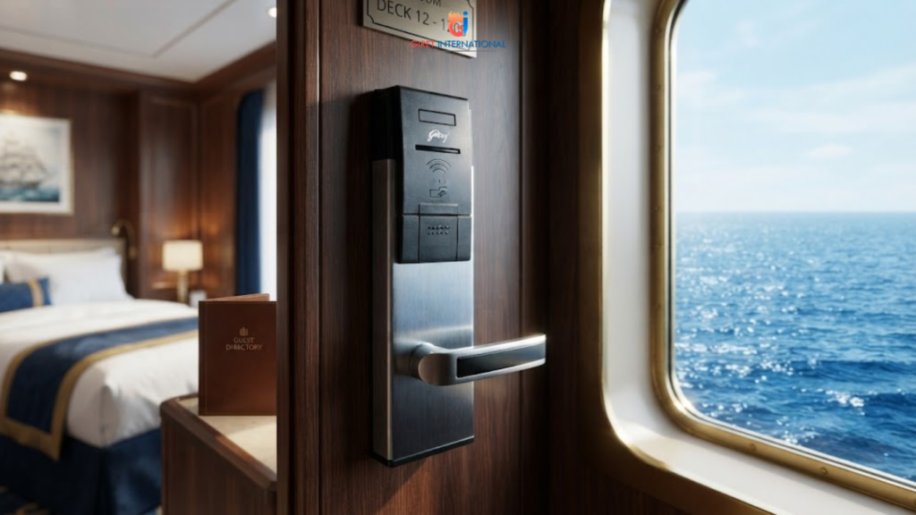 Magna RFID Lock for Hotel designed for secure guest room entry