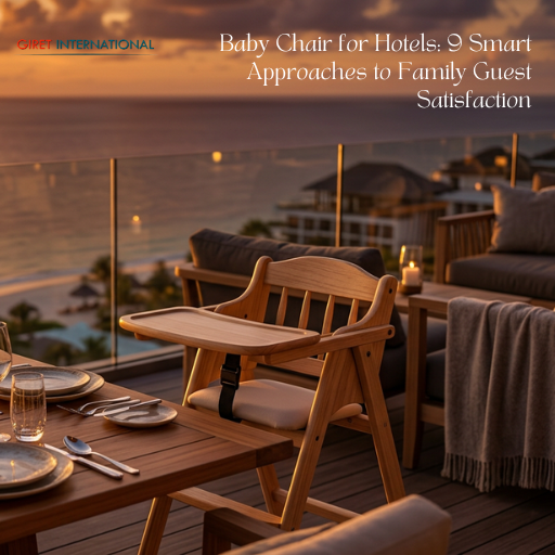 Modern dining baby chair by Giret International for hotels
