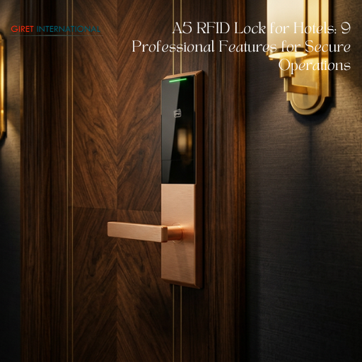 Premium A5 RFID Lock by Giret International for smart hotel access control