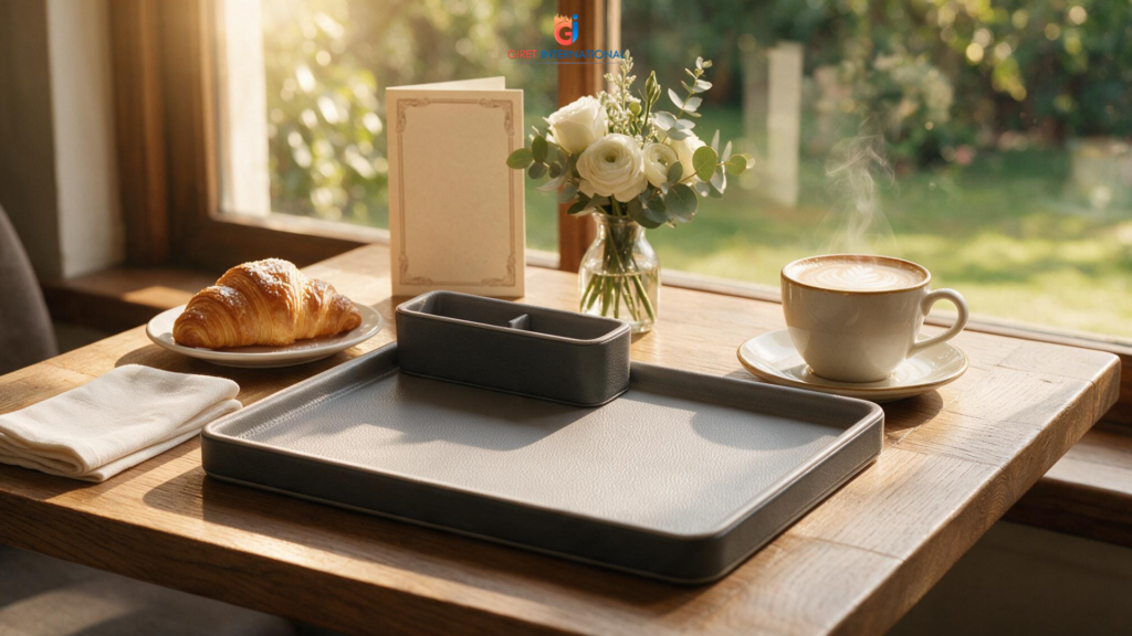 High-quality Tray Leatherite by Giret for premium hospitality solutions