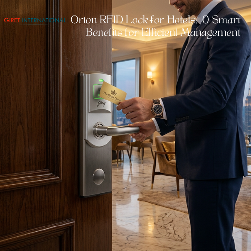 Orion RFID Lock by Giret with advanced hotel access control features