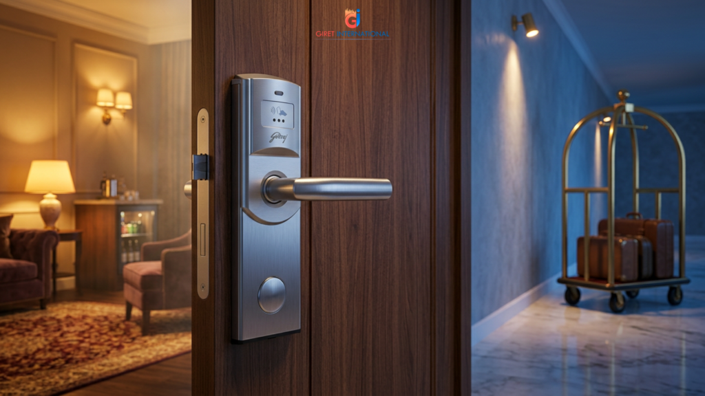 Orion RFID Lock by Giret supporting premium hotel security solutions